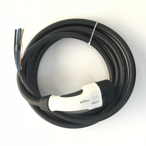 IEC 62196 Type 2 AC Charging Plug 32A 415V Single Phase Connector EV Charger with 5 Meters Cable