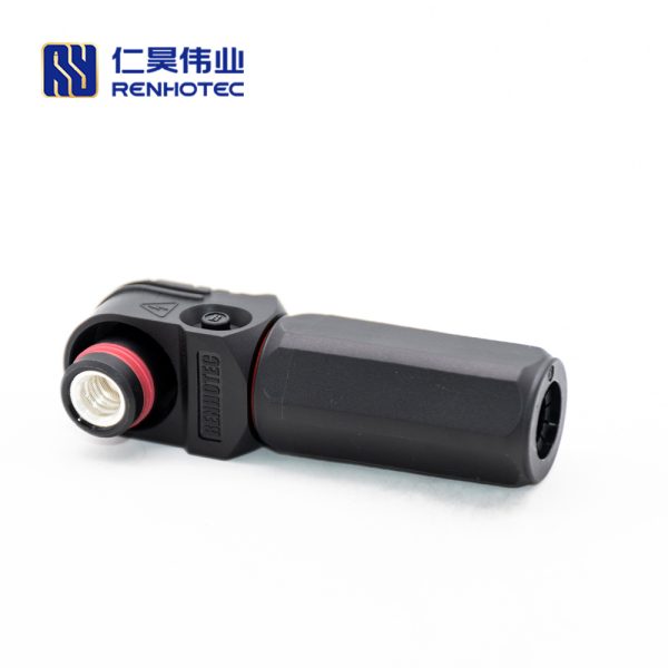 Battery Storage Connector Surlok Plug Male Right Angle 100A 6mm 16mm²