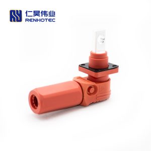 Energy Battery Storage Connector Surlok Plug Male Right Angle 350A 12mm 95mm² IP67 Red