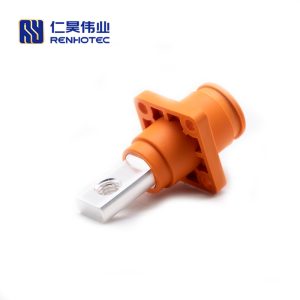 Energy Battery Storage Connector Surlok Socket Female Straight 6mm Bl IP67 Orange