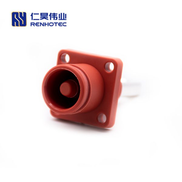 Energy Battery Storage Connector Surlok Socket Female Straight 6mm Bl IP67 Red