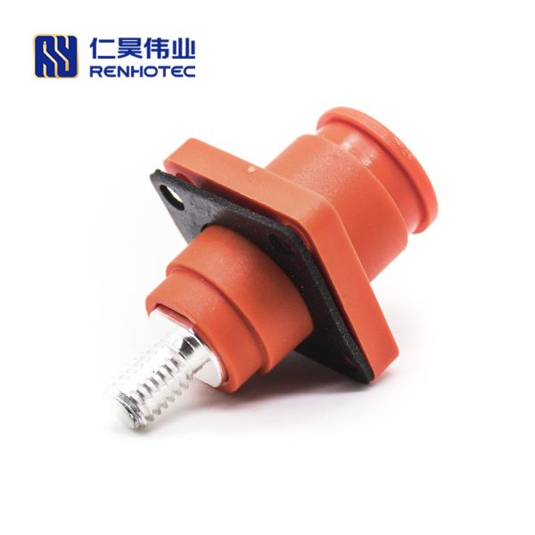 Energy Battery Storage Connector Surlok Socket Female Straight 6mm OS IP67 Orange