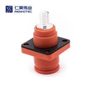 Energy Battery Storage Connector Surlok Socket Female Straight 6mm OS IP67 Orange