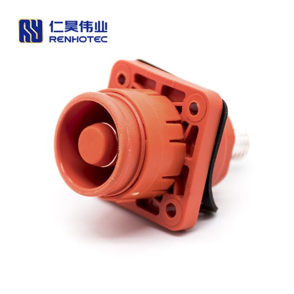 Energy Battery Storage Connector Surlok Socket Female Straight 6mm OS IP67 Orange