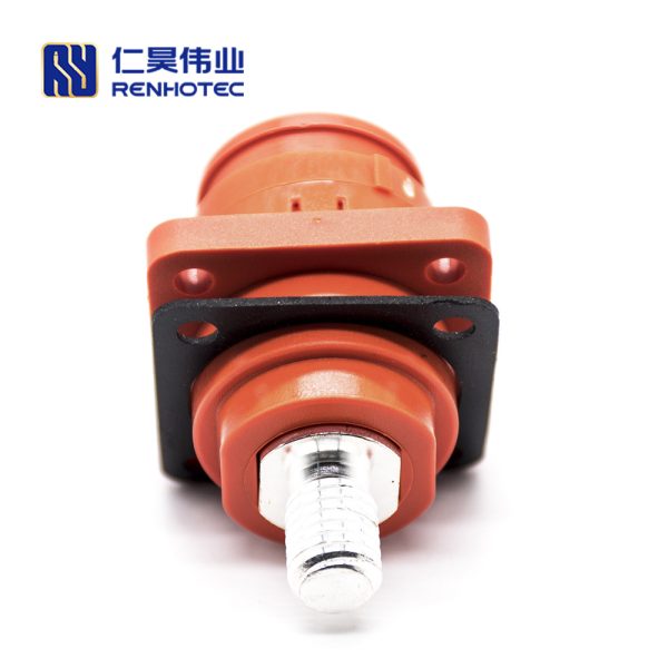 Energy Battery Storage Connector Surlok Socket Female Straight 6mm OS IP67 Orange