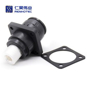 Energy Battery Storage Connector Surlok Socket Female Straight 6mm IS IP67 Black