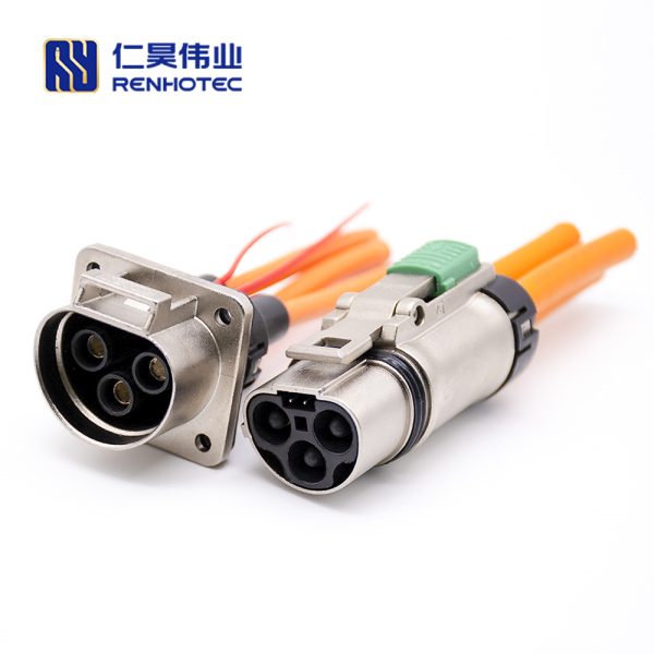 HVSL High Voltage Safety Lock Cable 3.6mm 3 Pin 35A