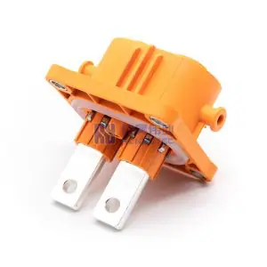 2Pin Socket 200A High Voltage Interlock Connector 8mm Plastic W/busbar M8  Thread Hole