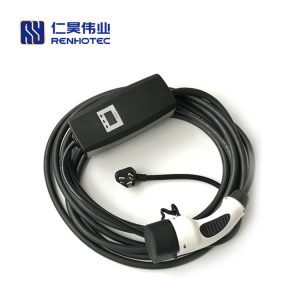 SAE J1772 AC Charging Connector 16A 110V EV Plug Single Phase EV Electric Car for Vehicle End