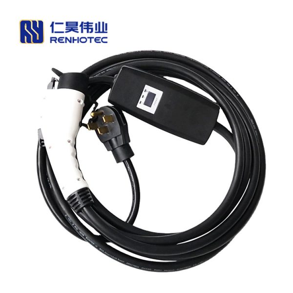 SAE J1772 AC Charging Connector 16A 110V EV Plug Single Phase EV Electric Car for Vehicle End