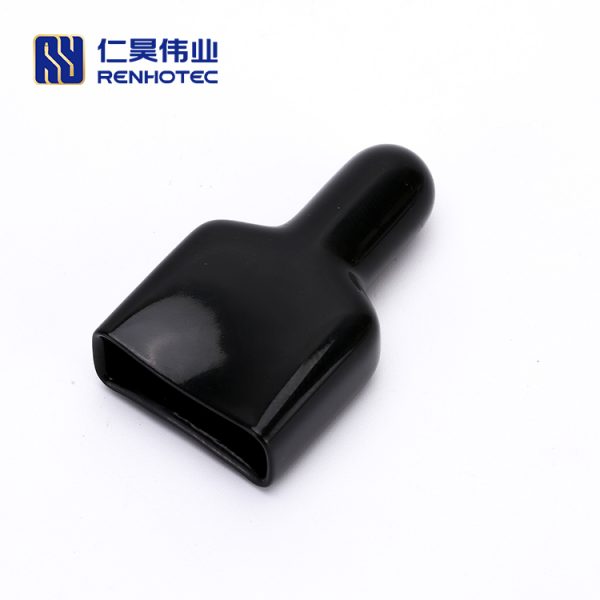 Black Waterproof Dust cable sleeve for 50A 2 Way connector