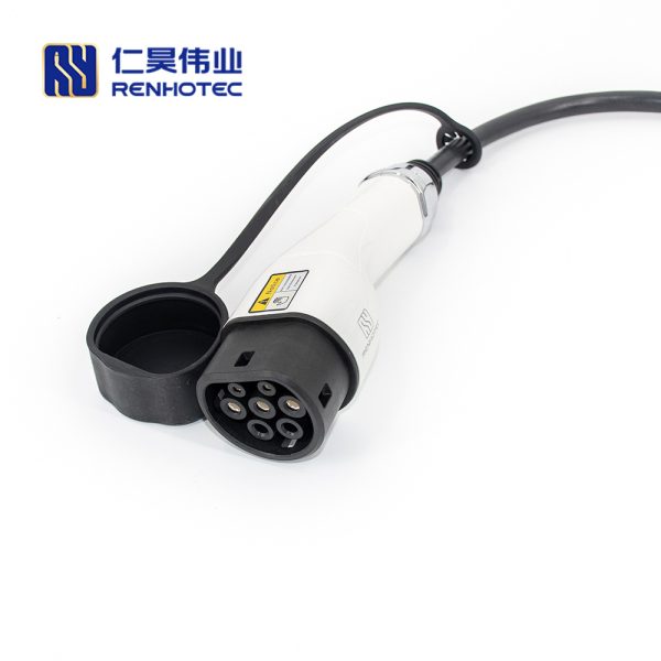 IEC 62196-2 Type 2 AC EV Charger Plug Vehicle End With 5 Meters Cable