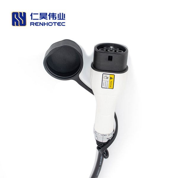 IEC 62196-2 Type 2 AC EV Charger Plug Vehicle End With 5 Meters Cable