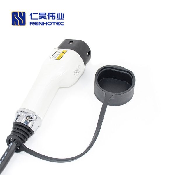 IEC 62196-2 Type 2 AC EV Charger Plug Vehicle End With 5 Meters Cable