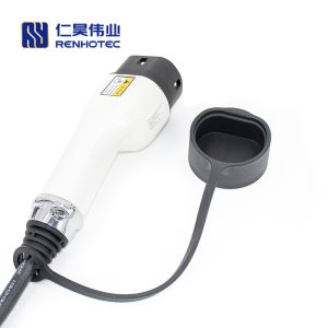 IEC 62196-2 Type 2 AC EV Charger Plug Vehicle End With 5 Meters Cable