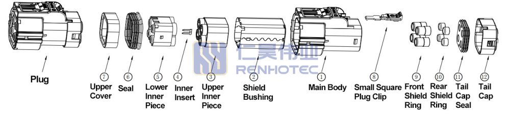 high voltage interlock loop connector Plug Details