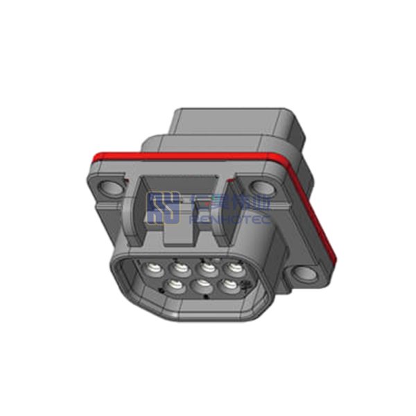 7Pin Signal Connector Straight Socket 5A 500V DC IP67 Waterproof