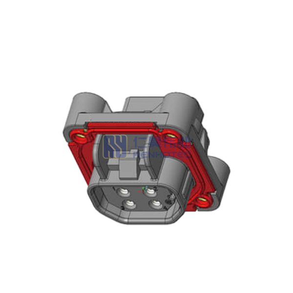 4Pin Signal Connector 5A 300V DC IP67 Waterproof Straight Socket